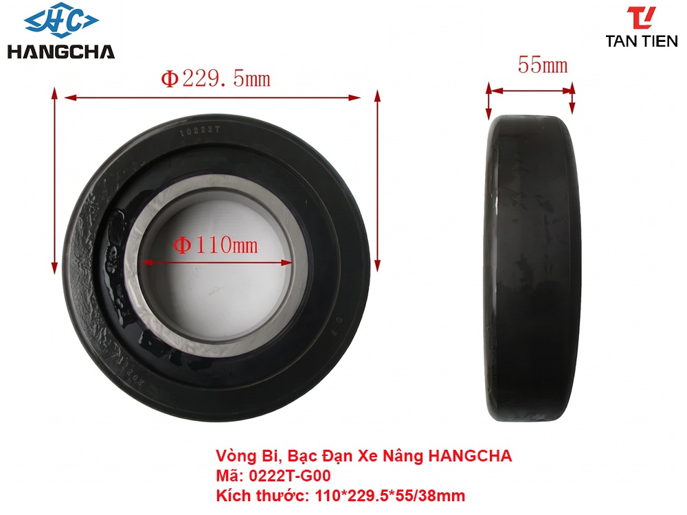 Vòng Bi Xe Nâng HANGCHA 10222T-G00